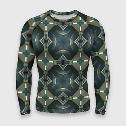 Рашгард мужской Абстрактный геометрический узор в стиле фэнтези, цвет: 3D-принт