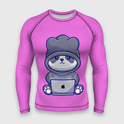 Рашгард мужской Розовая яблочная панда, цвет: 3D-принт