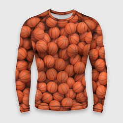 Рашгард мужской Баскетбольные мячи, цвет: 3D-принт