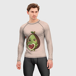 Рашгард мужской Влюбленный авокадо - парные, цвет: 3D-принт — фото 2