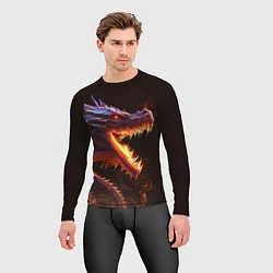Рашгард мужской Огненный дракон, цвет: 3D-принт — фото 2