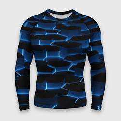 Мужской рашгард Разлом неоновой плитки