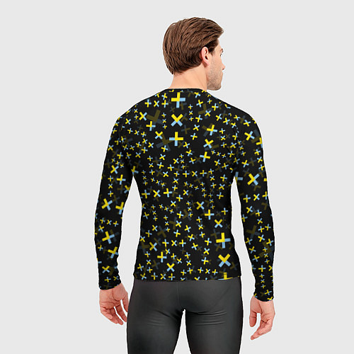 Мужской рашгард TXT pattern logo / 3D-принт – фото 4