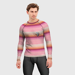 Рашгард мужской Энид Синклер с Уэнсдей Аддамс - текстура свитера, цвет: 3D-принт — фото 2