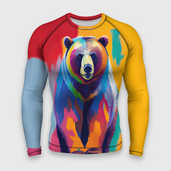 Рашгард мужской Медведь красочный, цвет: 3D-принт