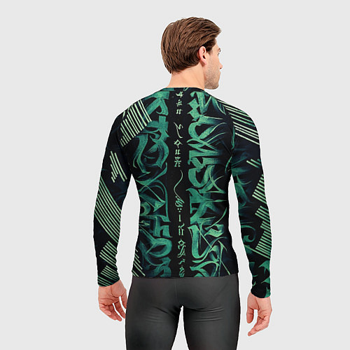 Мужской рашгард Каллиграфический / 3D-принт – фото 4