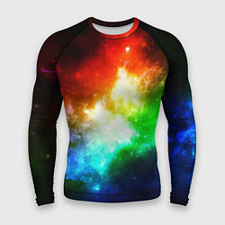 Рашгард мужской Радужная галактика, цвет: 3D-принт