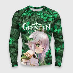 Рашгард мужской Нахида на фоне листвы, цвет: 3D-принт