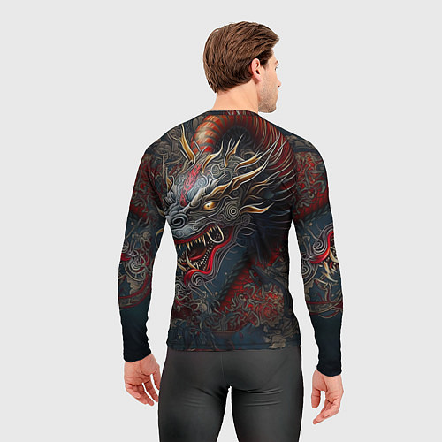 Мужской рашгард Дракон Irezumi / 3D-принт – фото 4