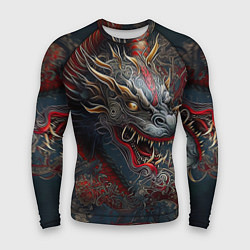 Рашгард мужской Дракон Irezumi, цвет: 3D-принт
