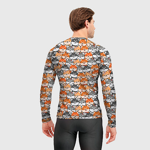 Мужской рашгард Dog pattern / 3D-принт – фото 4
