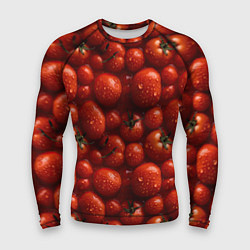 Рашгард мужской Сочная текстура из томатов, цвет: 3D-принт