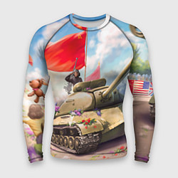 Рашгард мужской Русский танк, цвет: 3D-принт