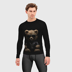 Рашгард мужской Брутальный плюшевый медведь, цвет: 3D-принт — фото 2