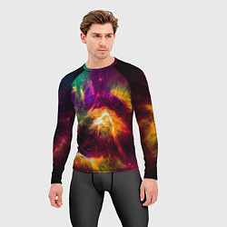 Рашгард мужской Небула в космосе разноцветная - нейронная сеть, цвет: 3D-принт — фото 2