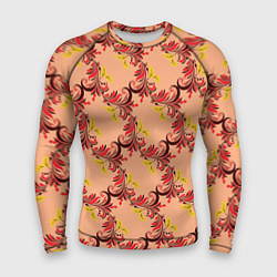 Рашгард мужской Абстрактный винтажный растительный орнамент, цвет: 3D-принт
