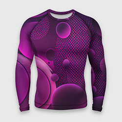 Рашгард мужской Фиолетовые шары, цвет: 3D-принт
