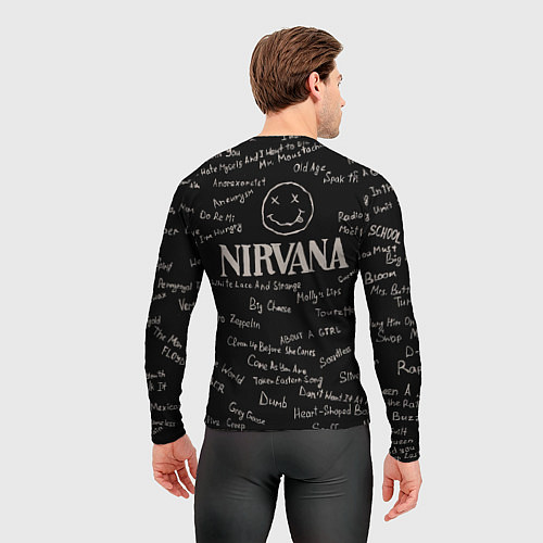 Мужской рашгард Nirvana pattern / 3D-принт – фото 4