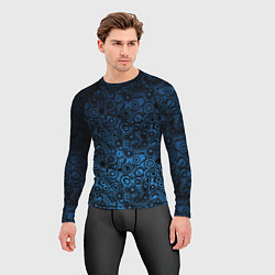 Рашгард мужской Смешение молекул midjourney, цвет: 3D-принт — фото 2