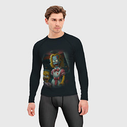 Рашгард мужской Зомби Симпсоны, цвет: 3D-принт — фото 2
