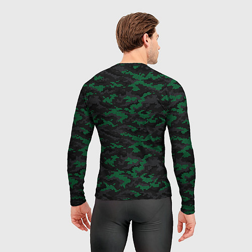 Мужской рашгард Точечный камуфляжный узор Spot camouflage pattern / 3D-принт – фото 4