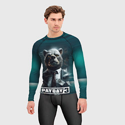 Рашгард мужской Payday 3 bear, цвет: 3D-принт — фото 2