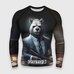 Рашгард мужской Payday3 bear, цвет: 3D-принт