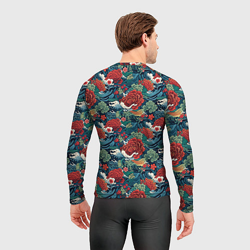 Мужской рашгард Рисунок Ирезуми Паттерн / 3D-принт – фото 4