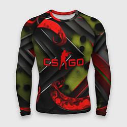 Мужской рашгард CS GO abstract green red