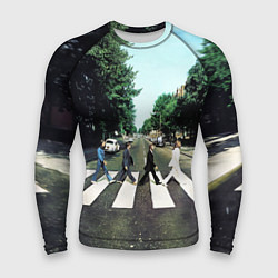 Рашгард мужской The Beatles альбом Abbey Road, цвет: 3D-принт