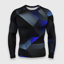 Мужской рашгард Black blue abstract