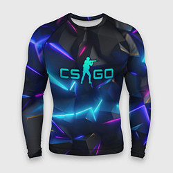 Рашгард мужской CS GO neon style, цвет: 3D-принт