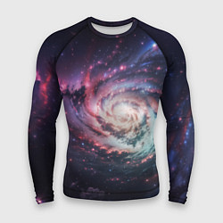 Рашгард мужской Спиральная галактика в космосе, цвет: 3D-принт