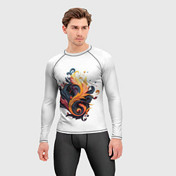 Рашгард мужской Пламя феникса, цвет: 3D-принт — фото 2