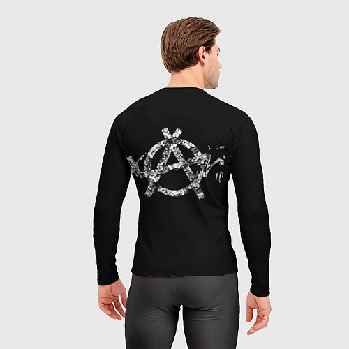 Мужской рашгард Сектор Газа и Анархия хой / 3D-принт – фото 4
