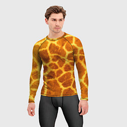 Рашгард мужской Шкура жирафа - текстура, цвет: 3D-принт — фото 2
