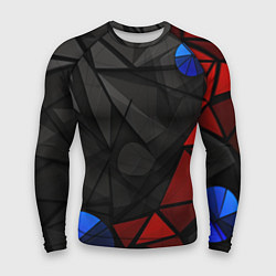 Рашгард мужской Black blue red elements, цвет: 3D-принт