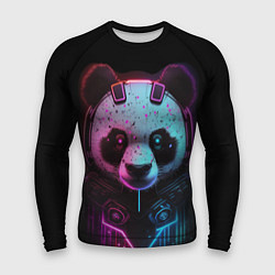 Рашгард мужской Панда в стиле киберпанк, цвет: 3D-принт