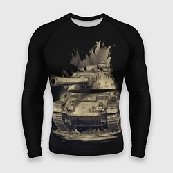 Рашгард мужской Русский танк т54, цвет: 3D-принт