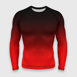 Рашгард мужской Градиент: от черного до ярко-красного, цвет: 3D-принт