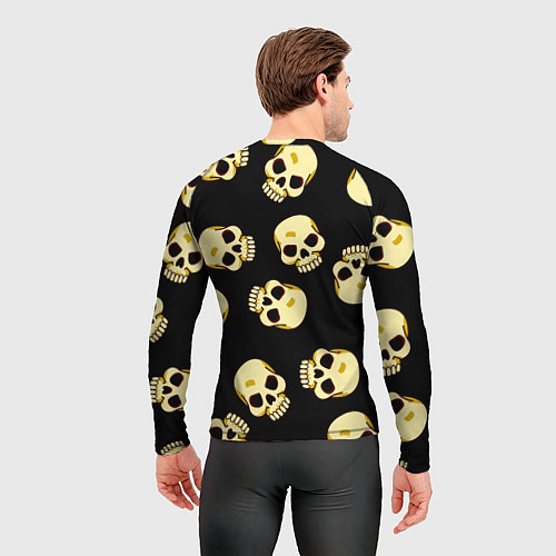 Мужской рашгард Черепки для хэллоуина / 3D-принт – фото 4