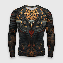 Рашгард мужской Ворон в славянском стиле, цвет: 3D-принт