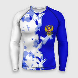 Рашгард мужской Россия спортивная коллекция 2023, цвет: 3D-принт