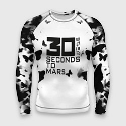 Рашгард мужской 30 Second to mars buterfly, цвет: 3D-принт