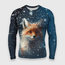 Рашгард мужской Fox in the snow, цвет: 3D-принт