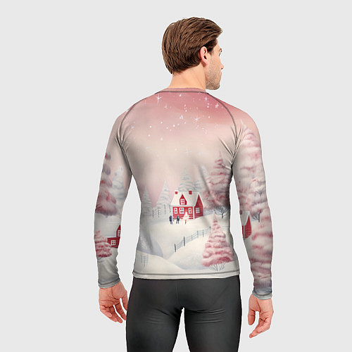 Мужской рашгард Снежное сияние ночи / 3D-принт – фото 4