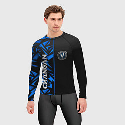 Рашгард мужской Changan - blue uniform, цвет: 3D-принт — фото 2