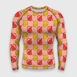 Рашгард мужской Забавные леопарды, цвет: 3D-принт