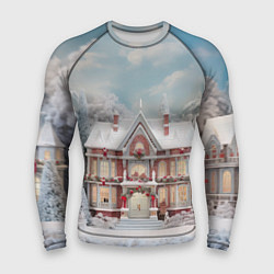 Рашгард мужской Звездное кружево новогодней ночи, цвет: 3D-принт