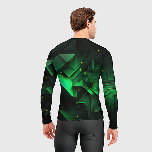 Мужской рашгард Визуальные иллюзии в геометрии / 3D-принт – фото 4